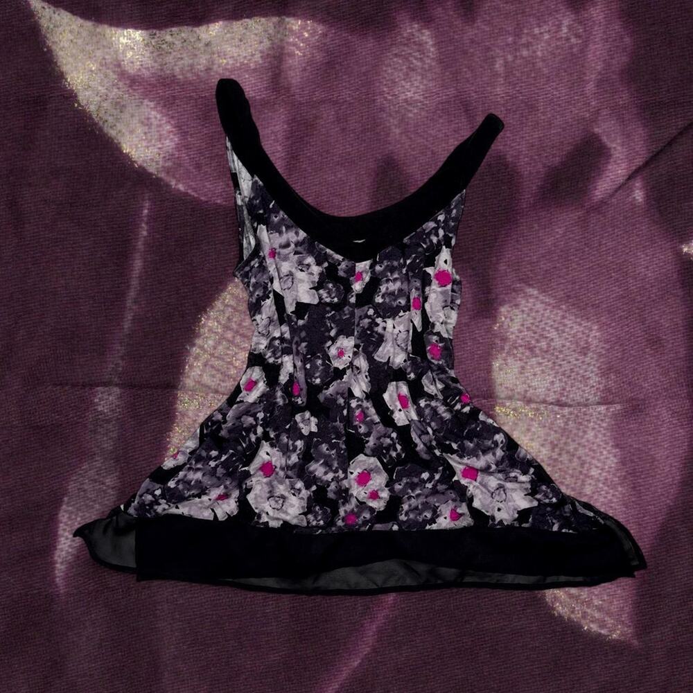 Vintage y2k floral babydoll cami